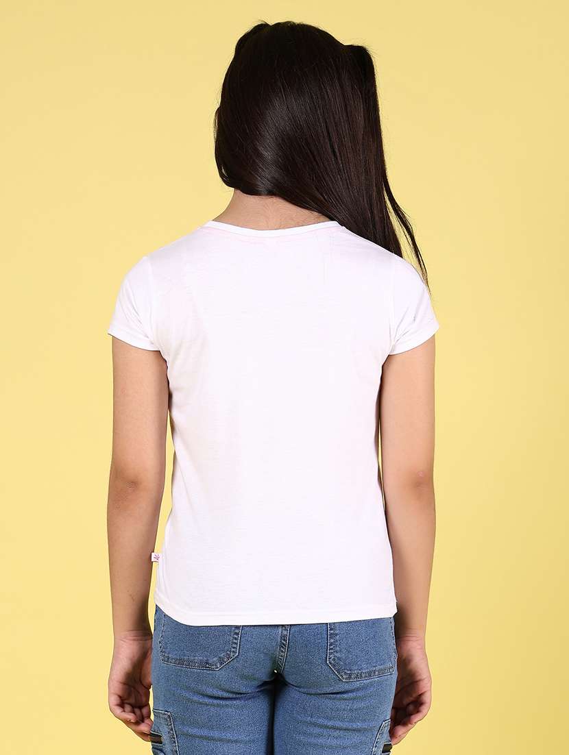 girls printed short sleeves round neck tee - 21748191 -  Standard Image - 3