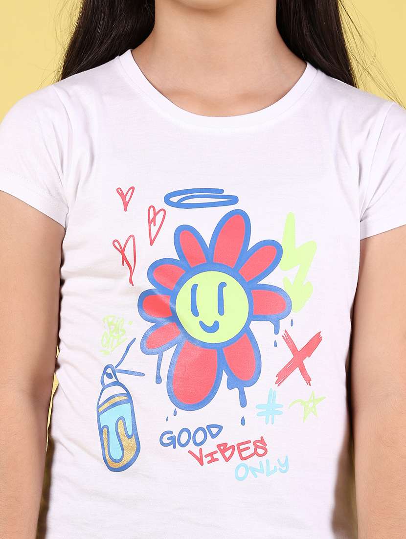 girls printed short sleeves round neck tee - 21748191 -  Standard Image - 5