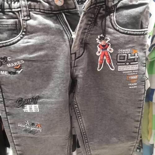 dark grey pc knitted denim jean - 21748209 - Standard Image - 0