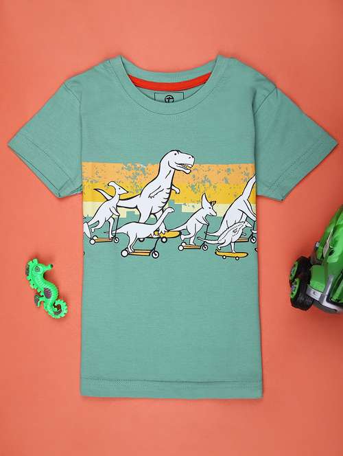 boys printed short sleeve regular fit t-shirt - 21748242 - Standard Image - 0