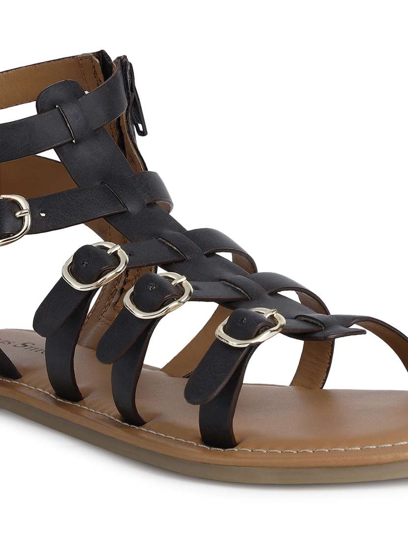 women solid gladiators sandal - 21748341 -  Standard Image - 5