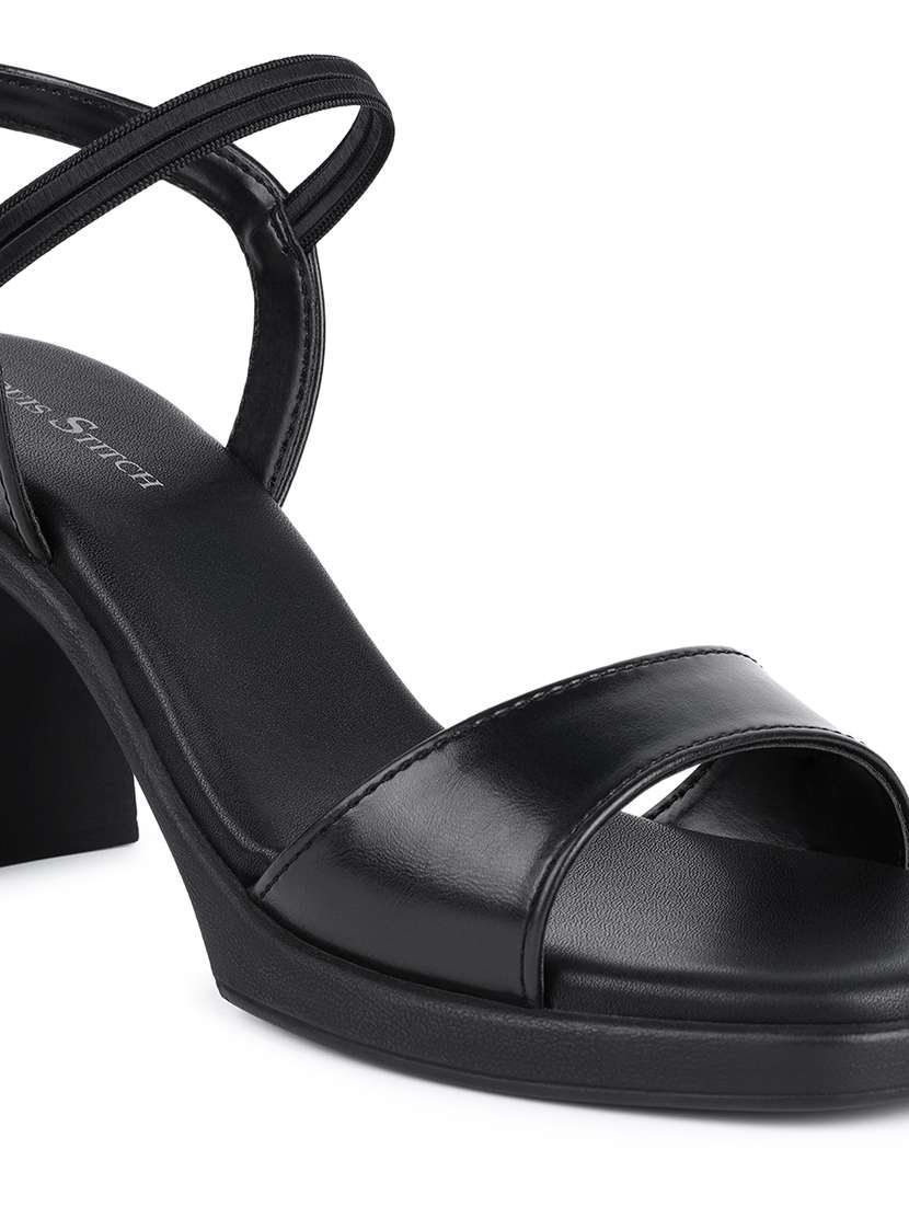 women solid ankle strap sandal - 21748372 - Standard Image - 5