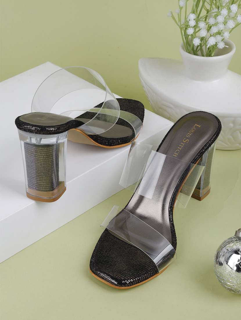 women black slip on sandal