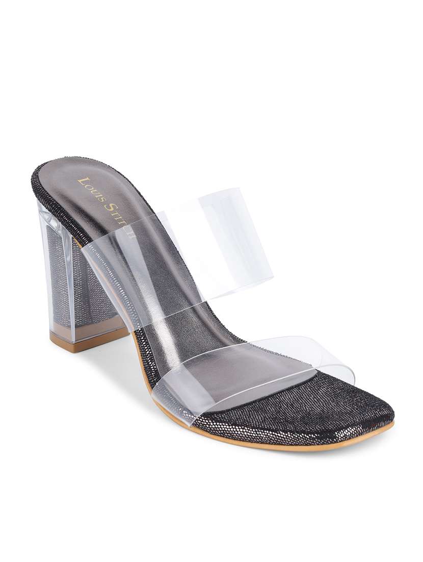 women black slip on sandal - 21748386 -  Standard Image - 3