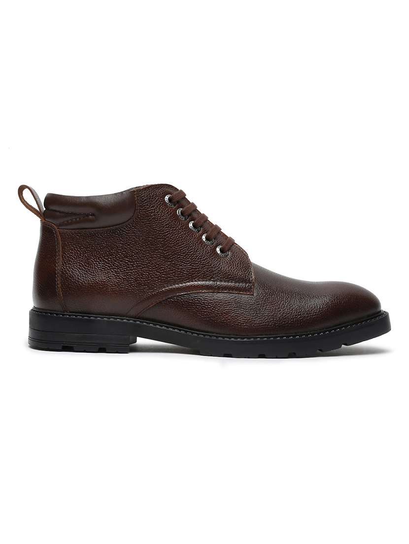 men solid lace up boots - 21748424 -  Standard Image - 3