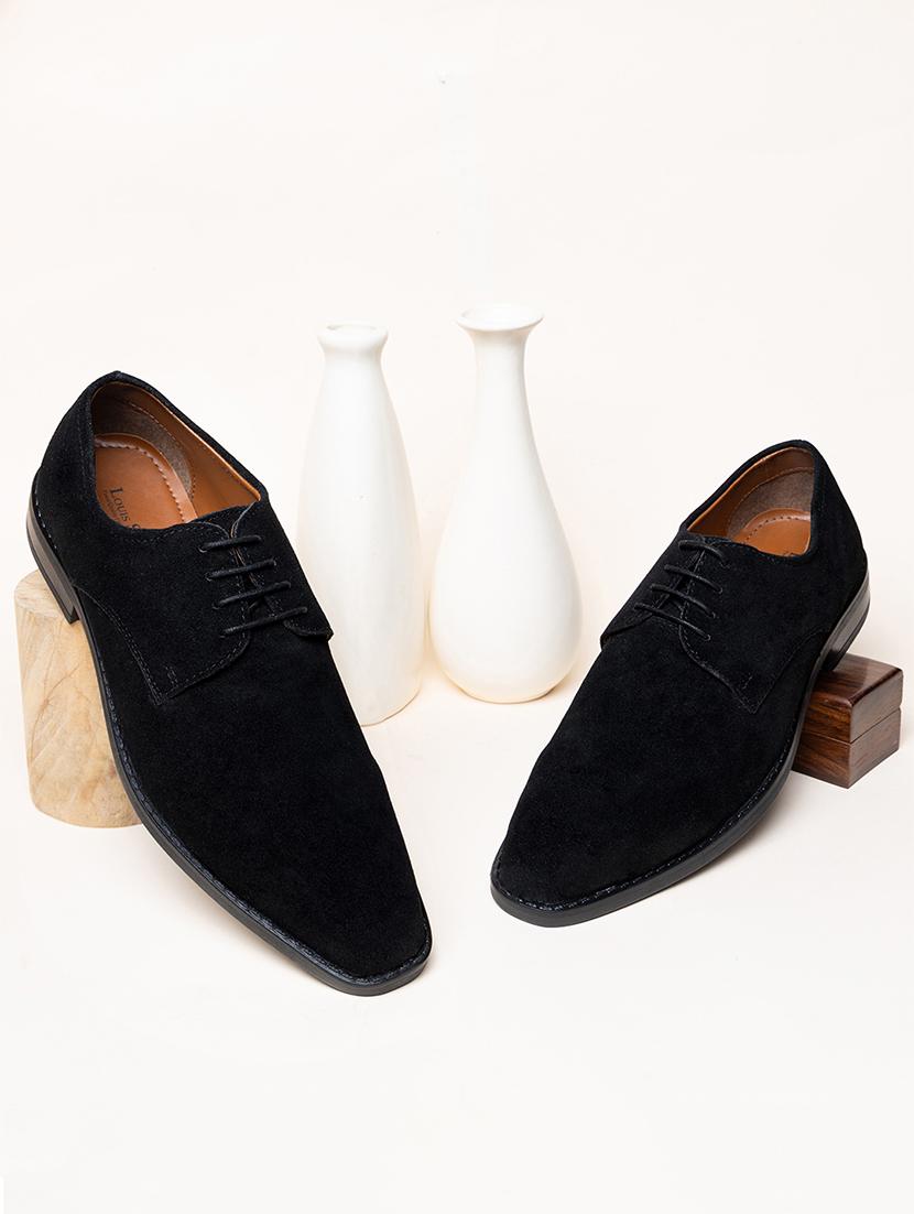 men solid lace-up derbys - 21748459 -  Zoom Image - 0