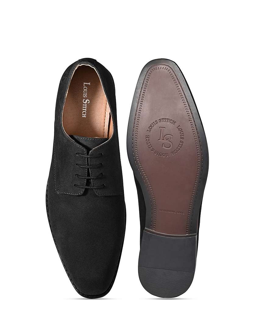 men solid lace-up derbys - 21748459 -  Standard Image - 3