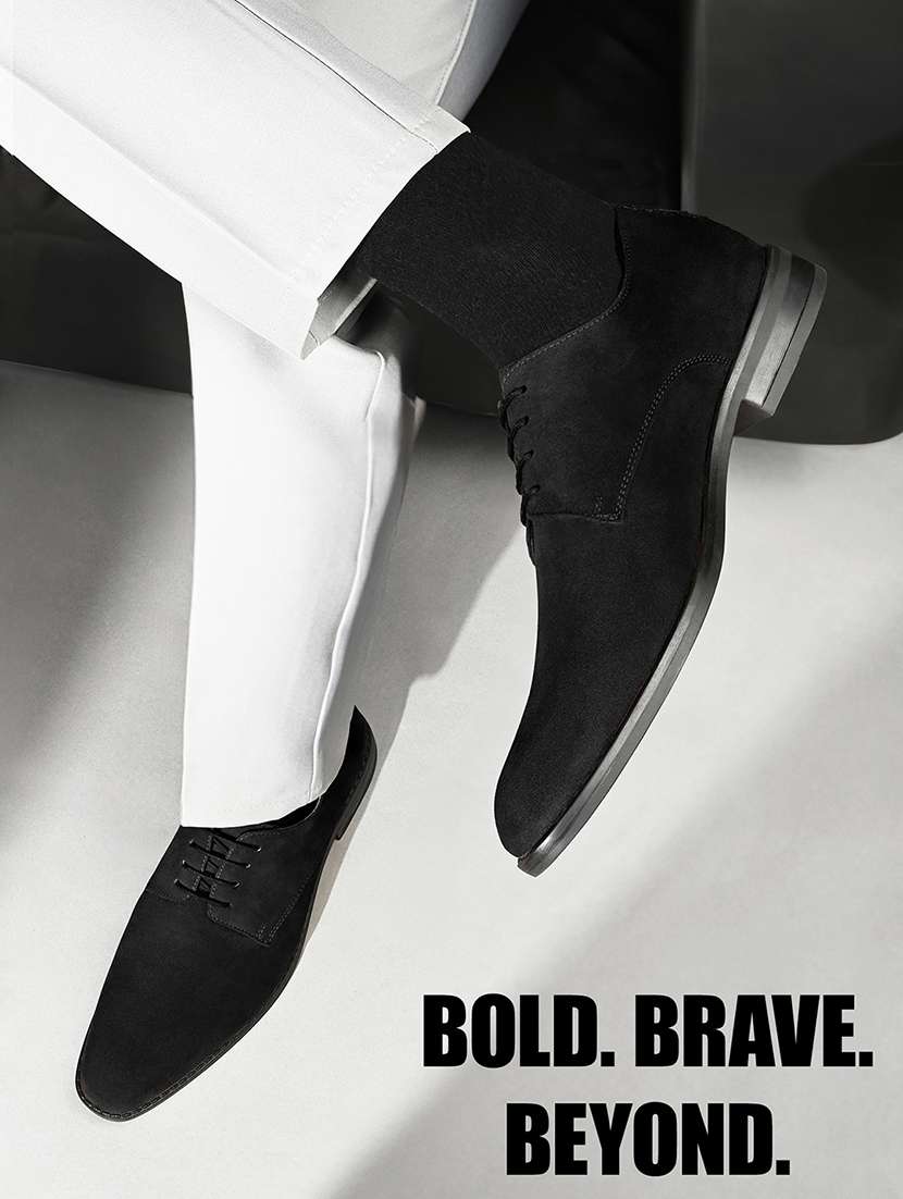 men solid lace-up derbys - 21748459 -  Standard Image - 5