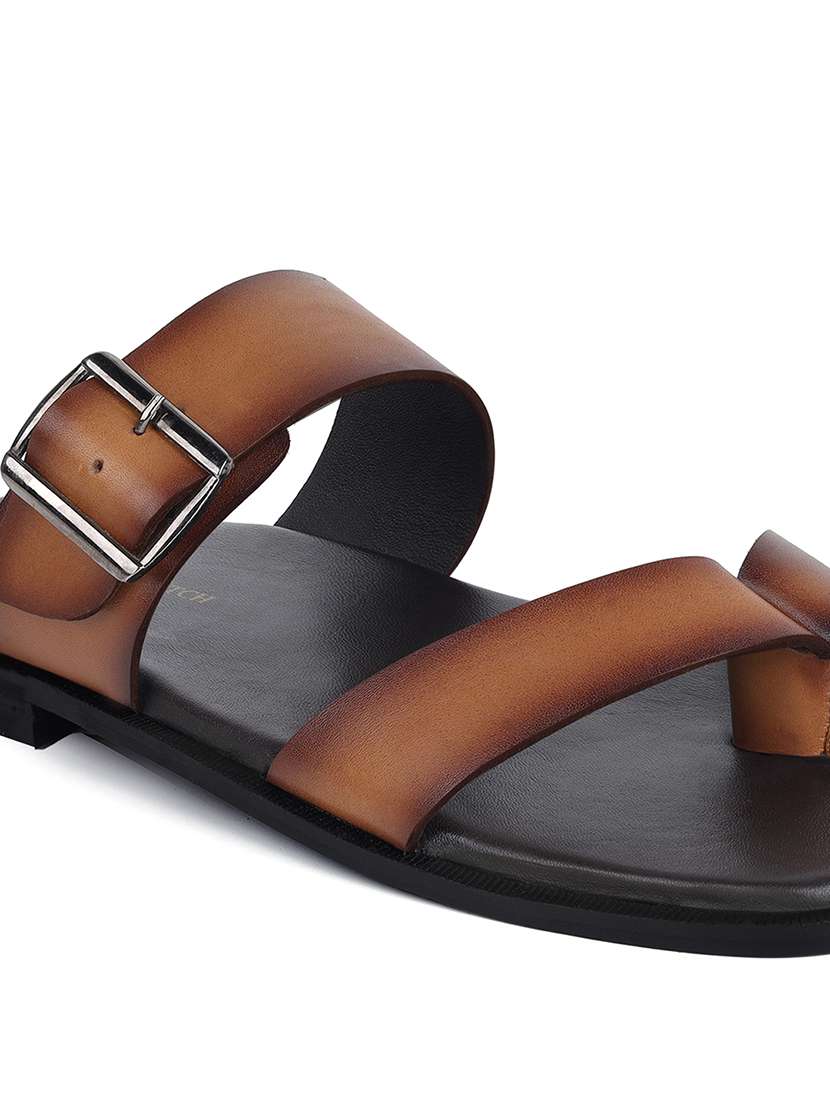 men solid toe separator sandal - 21748465 - Standard Image - 3