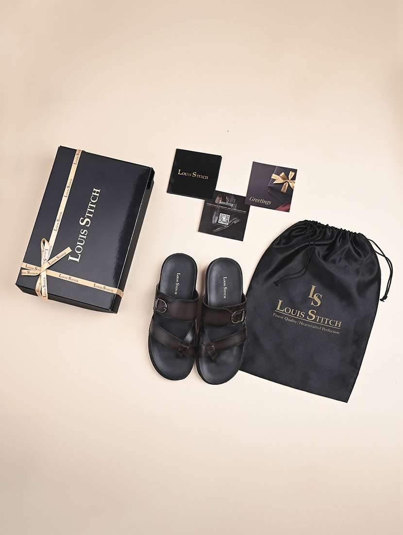 men solid toe separator sandal - 21748467 -  Standard Image - 5