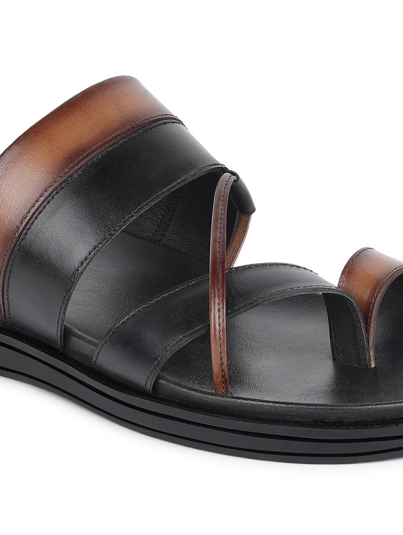 men solid slip on sandal - 21748475 - Standard Image - 3