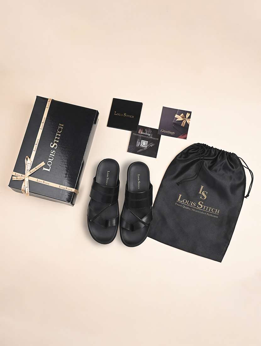 men solid one toe sandals - 21748476 -  Standard Image - 5