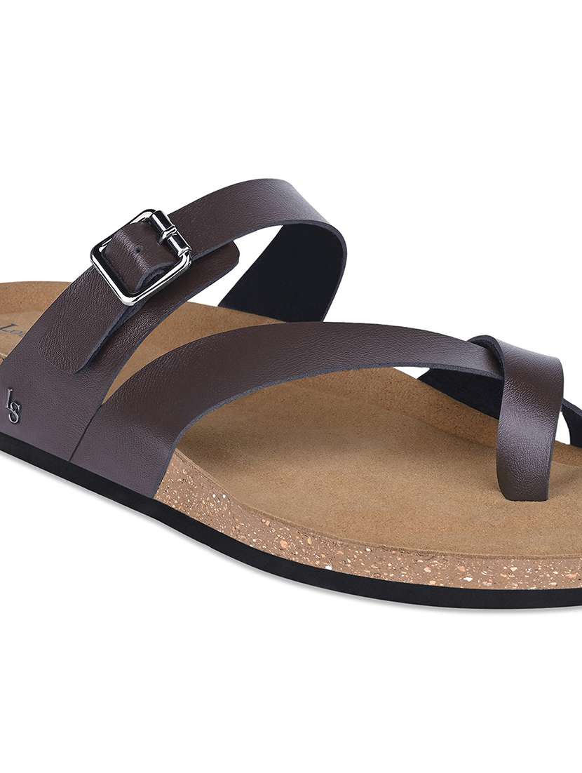 men solid slip on sandal - 21748483 -  Standard Image - 3