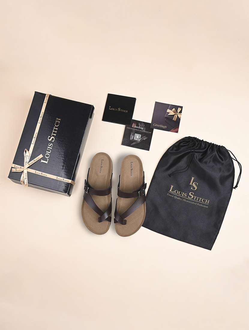 men solid slip on sandal - 21748483 -  Standard Image - 5