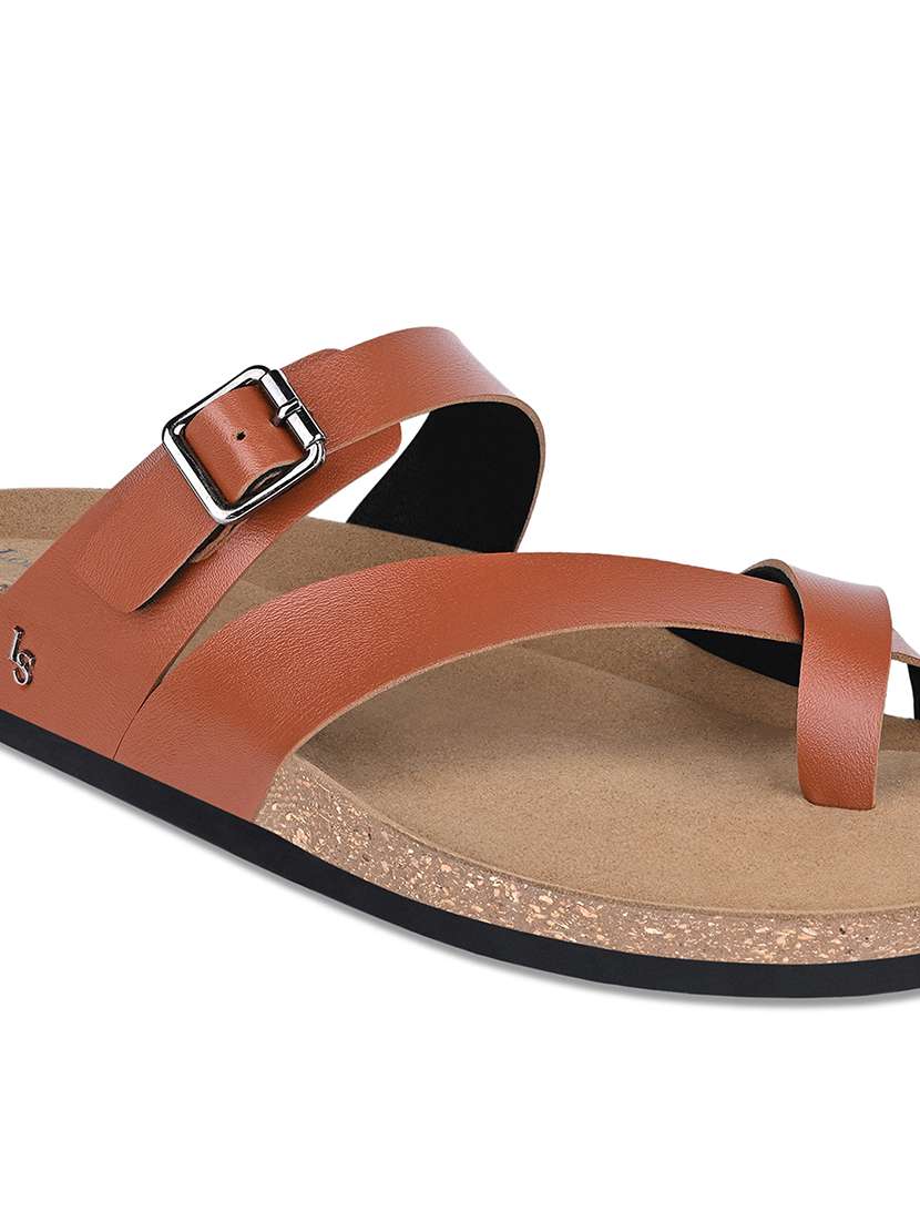 men solid slip on sandal - 21748485 -  Standard Image - 3
