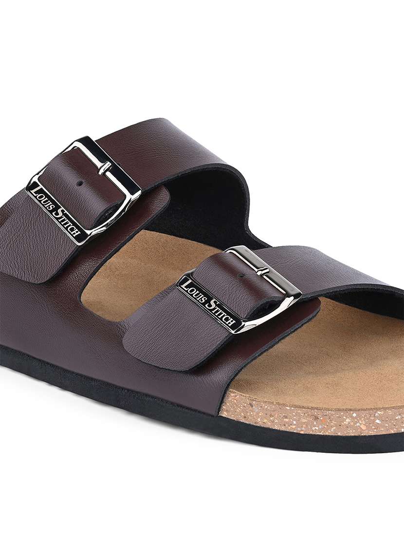 men solid slip on sandal - 21748486 -  Standard Image - 3