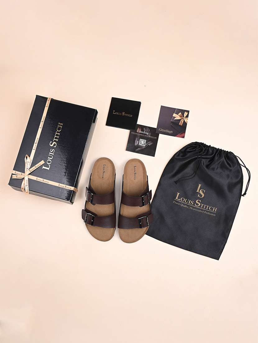 men solid slip on sandal - 21748486 -  Standard Image - 5