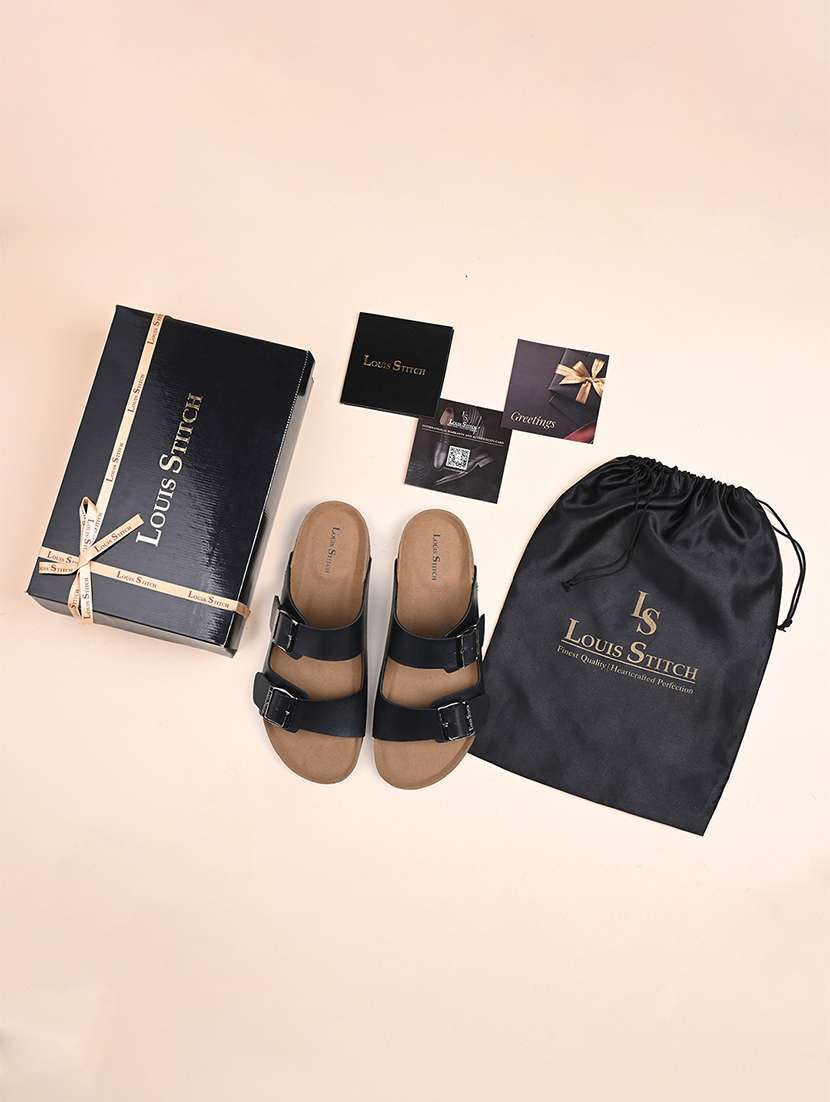 men solid slip on sandal - 21748487 -  Standard Image - 5