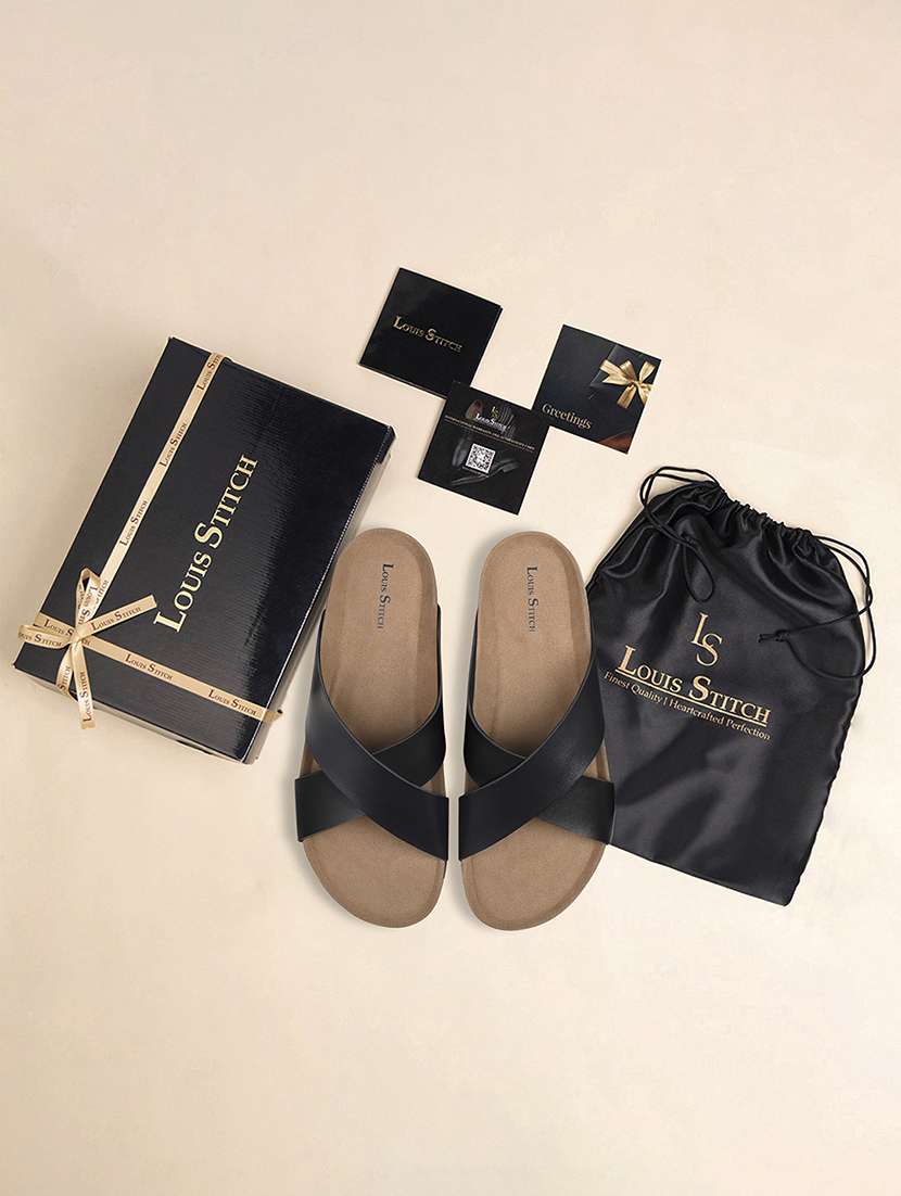 men solid slip on sandal - 21748490 -  Standard Image - 5