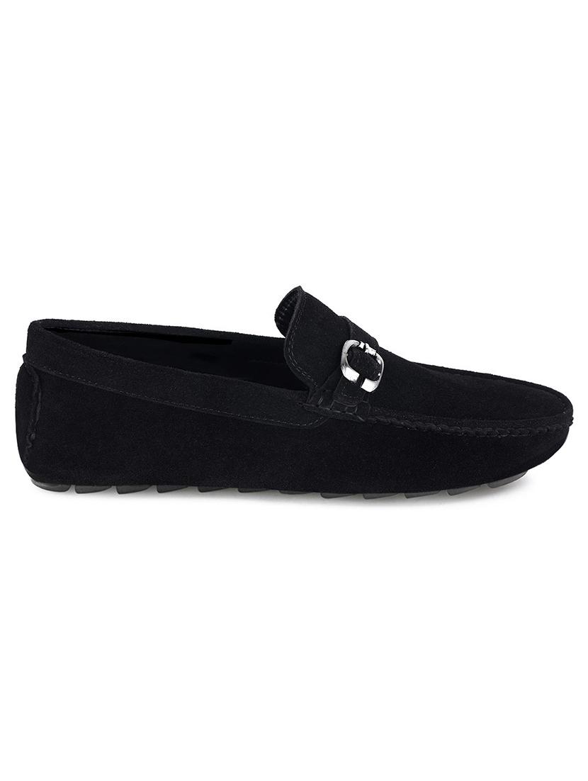 men solid slip on loafers - 21748496 - Standard Image - 3