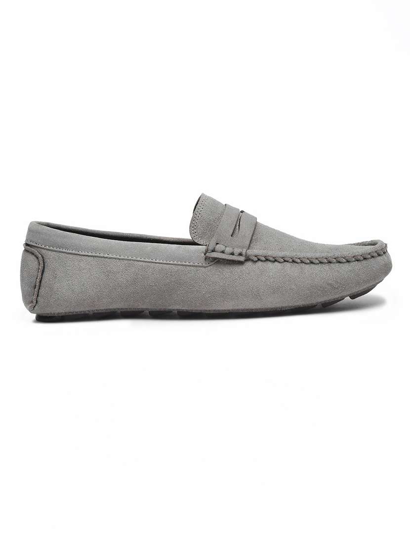men solid slip on loafers - 21748508 -  Standard Image - 3