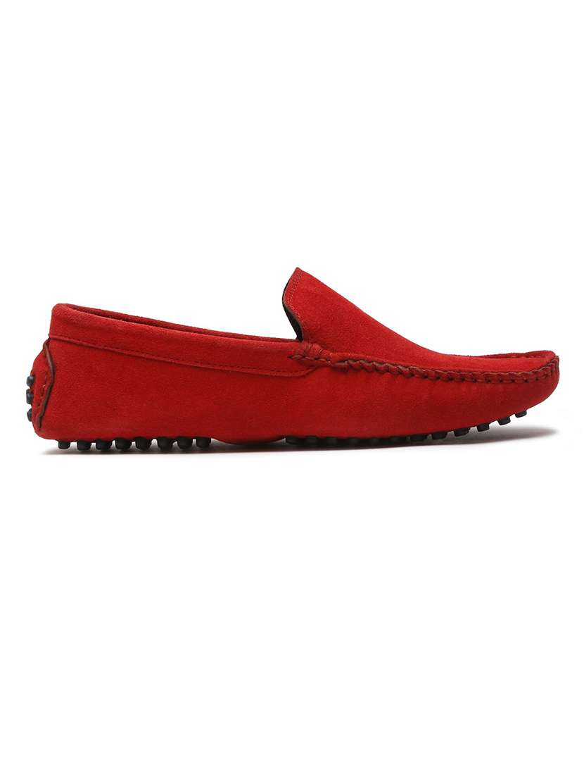 men solid slip on loafers - 21748512 - Standard Image - 3