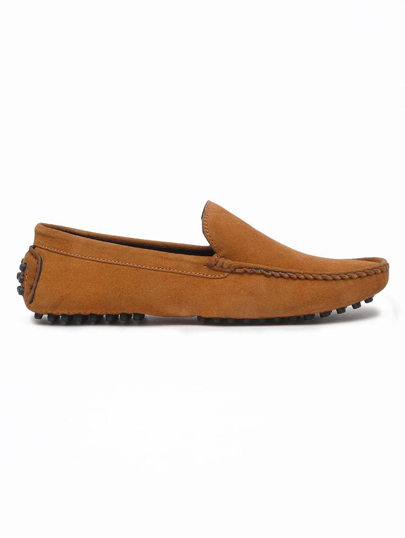 men solid slip on loafers - 21748515 - Standard Image - 3