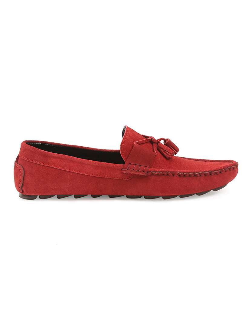 men solid slip on tassel detailed loafers - 21748518 -  Standard Image - 3