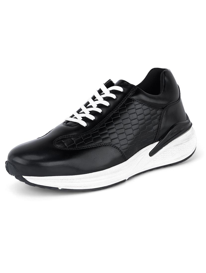 men solid lace up casual shoes - 21748534 - Standard Image - 3