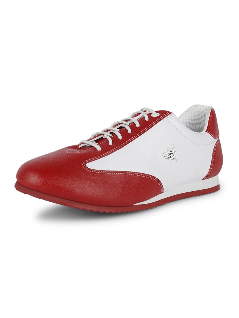 red lace up sneakers - 21748563 - Standard Image - 3