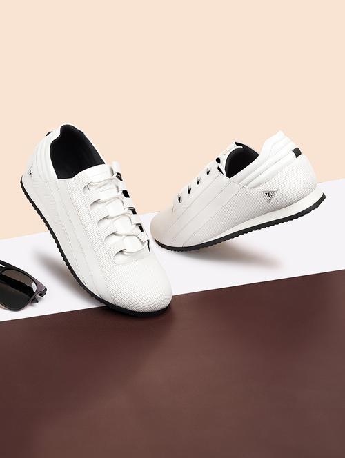 white lace up sneakers - 21748573 - Standard Image - 0