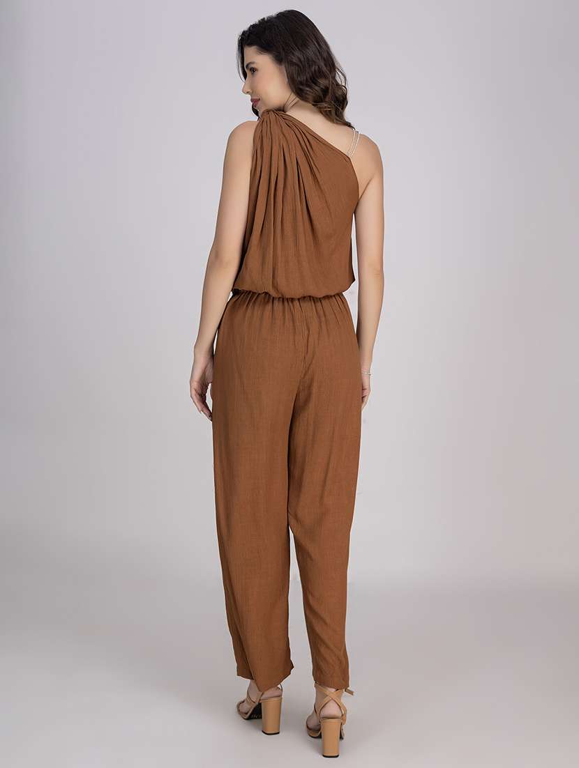 women solid top and trouser co-ord set - 21748652 -  Standard Image - 3
