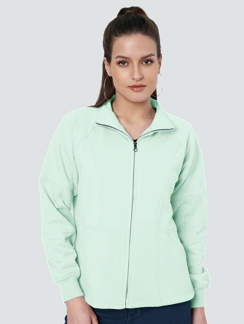 women solid long sleevees regular jacket