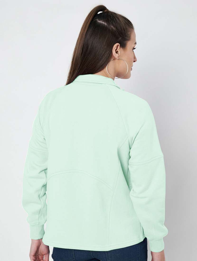 women solid long sleevees regular jacket - 21748734 -  Standard Image - 3