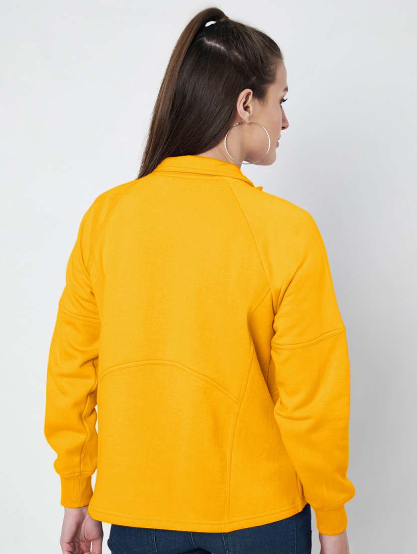 women solid long sleevees regular jacket - 21748735 -  Standard Image - 3