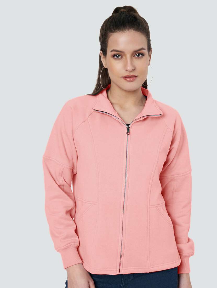 women solid long sleeves regular jacket