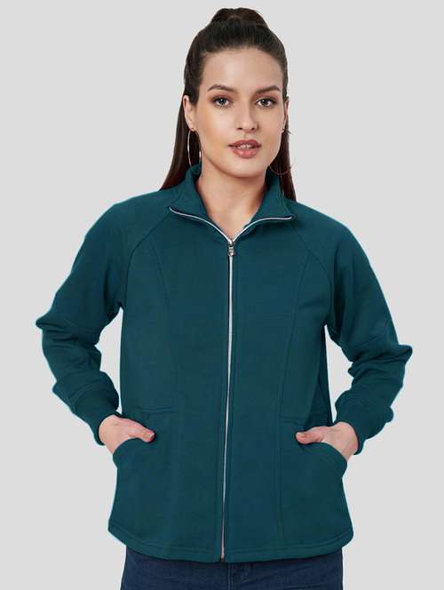 women solid long sleeves regular jacket - 21748738 - Standard Image - 0