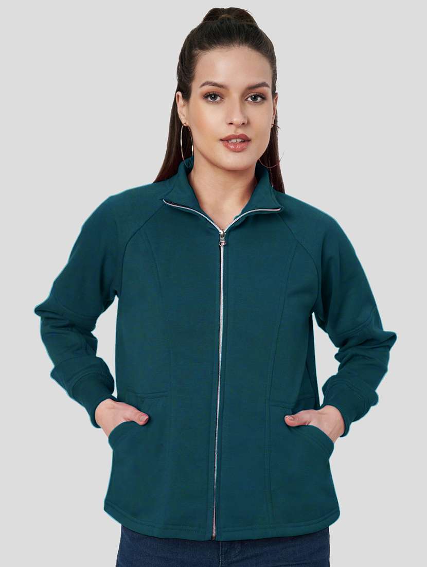 women solid long sleeves regular jacket - 21748738 - Zoom Image - 0