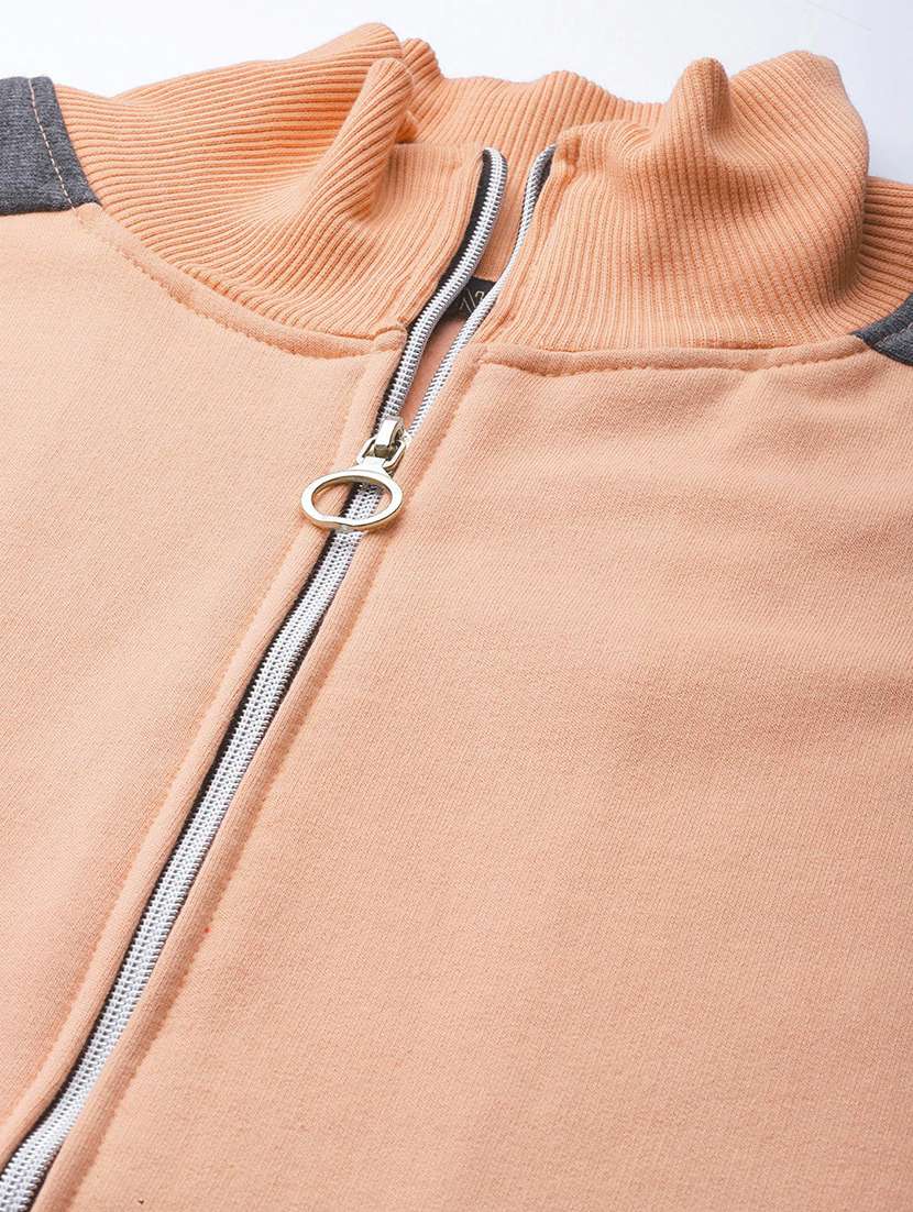 women color blocked long sleeves regular jacket - 21748747 -  Standard Image - 3