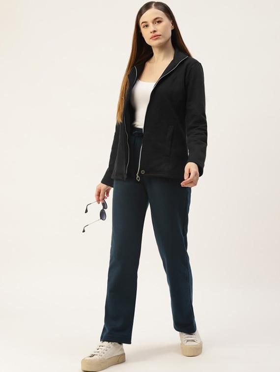 women solid long sleevees regular jacket - 21748794 - Standard Image - 3