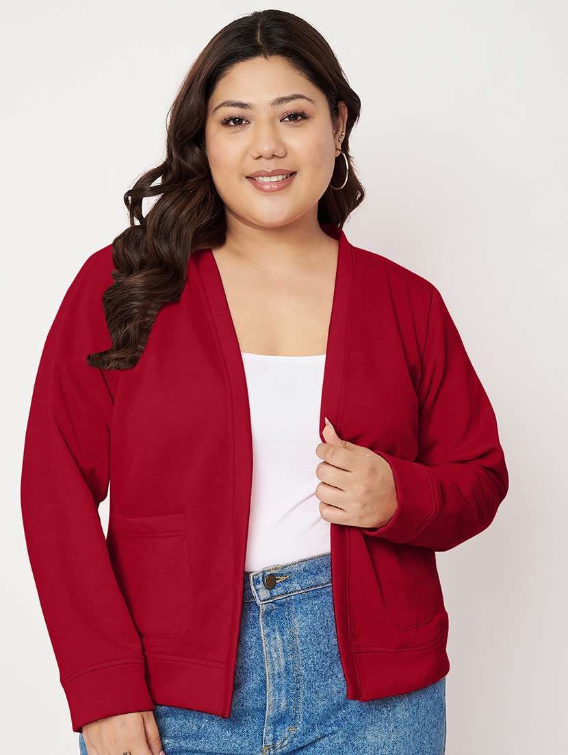 women plus size long sleeves jacket