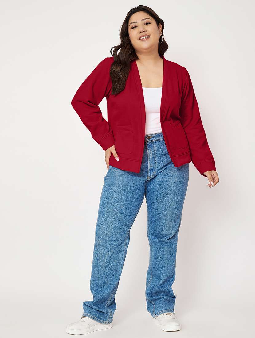 women plus size long sleeves jacket - 21748819 - Standard Image - 5