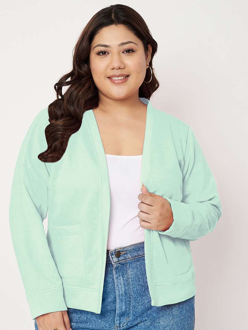 women plus size long sleeves jacket