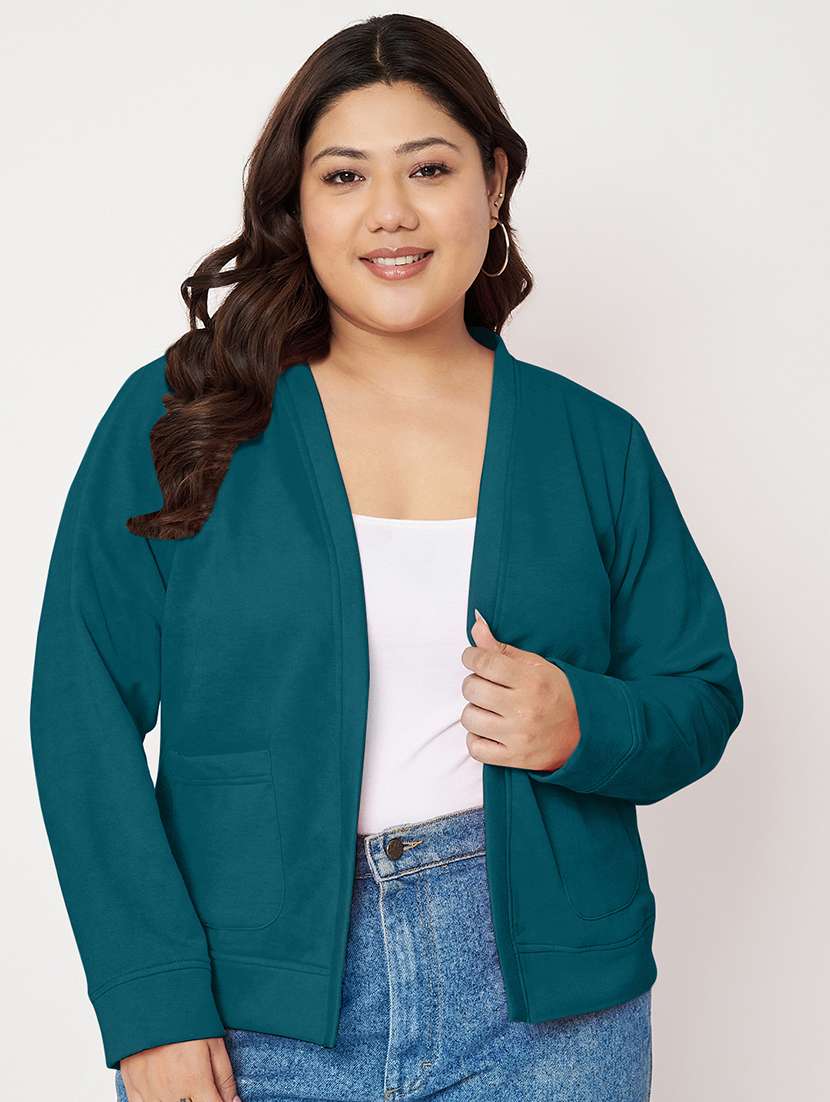 women plus size long sleeves jacket - 21748824 - Zoom Image - 0