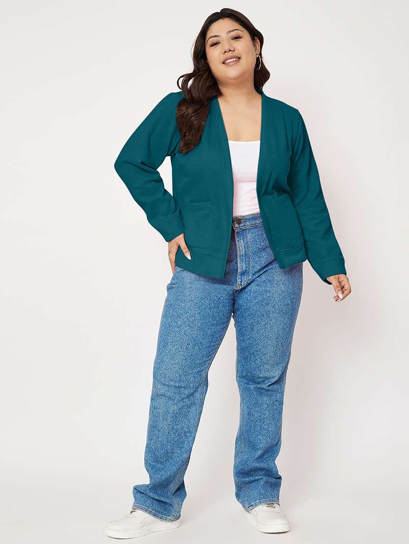 women plus size long sleeves jacket - 21748824 - Standard Image - 5