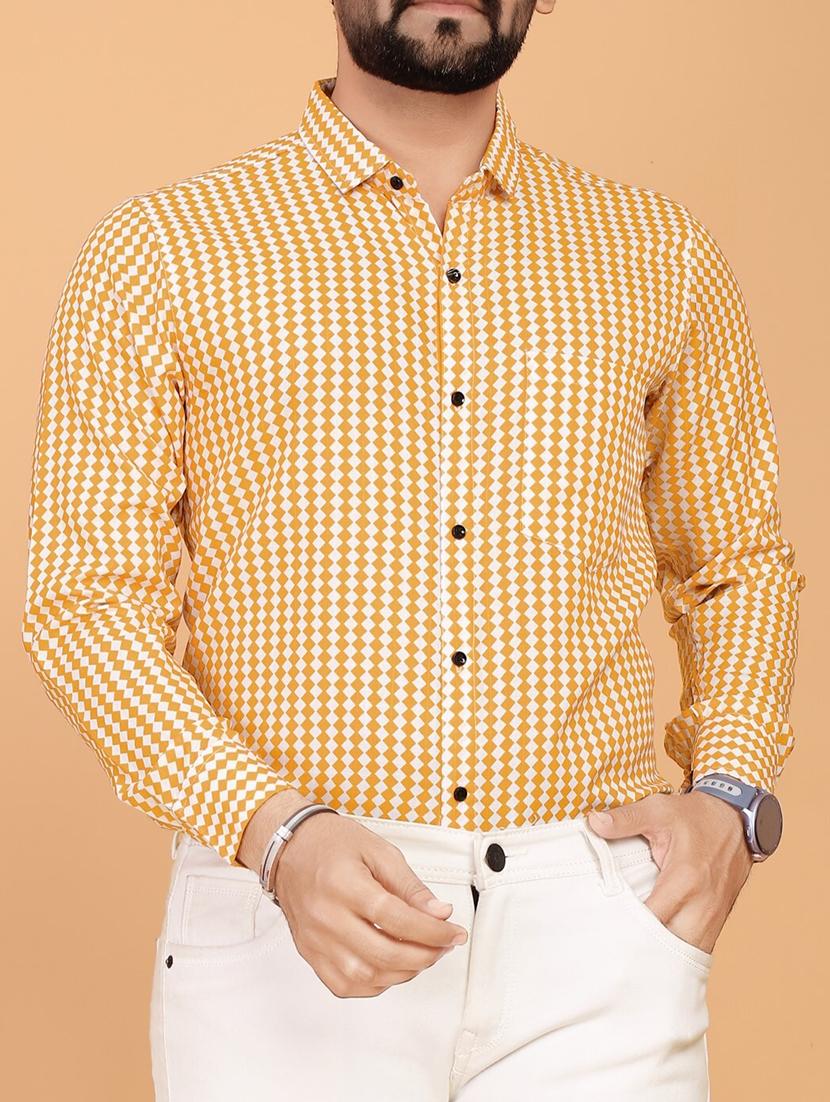 men checkered long sleeve regular fit casual shirt - 21749466 - Standard Image - 3