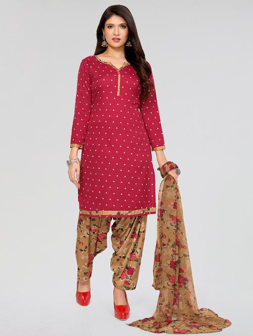 women printed unstitched suit set - 21749565 -  Standard Image - 0