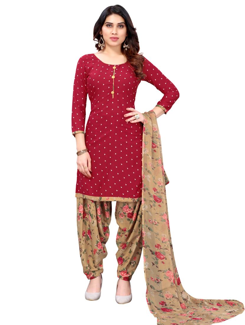 women printed unstitched suit set - 21749565 - Standard Image - 3
