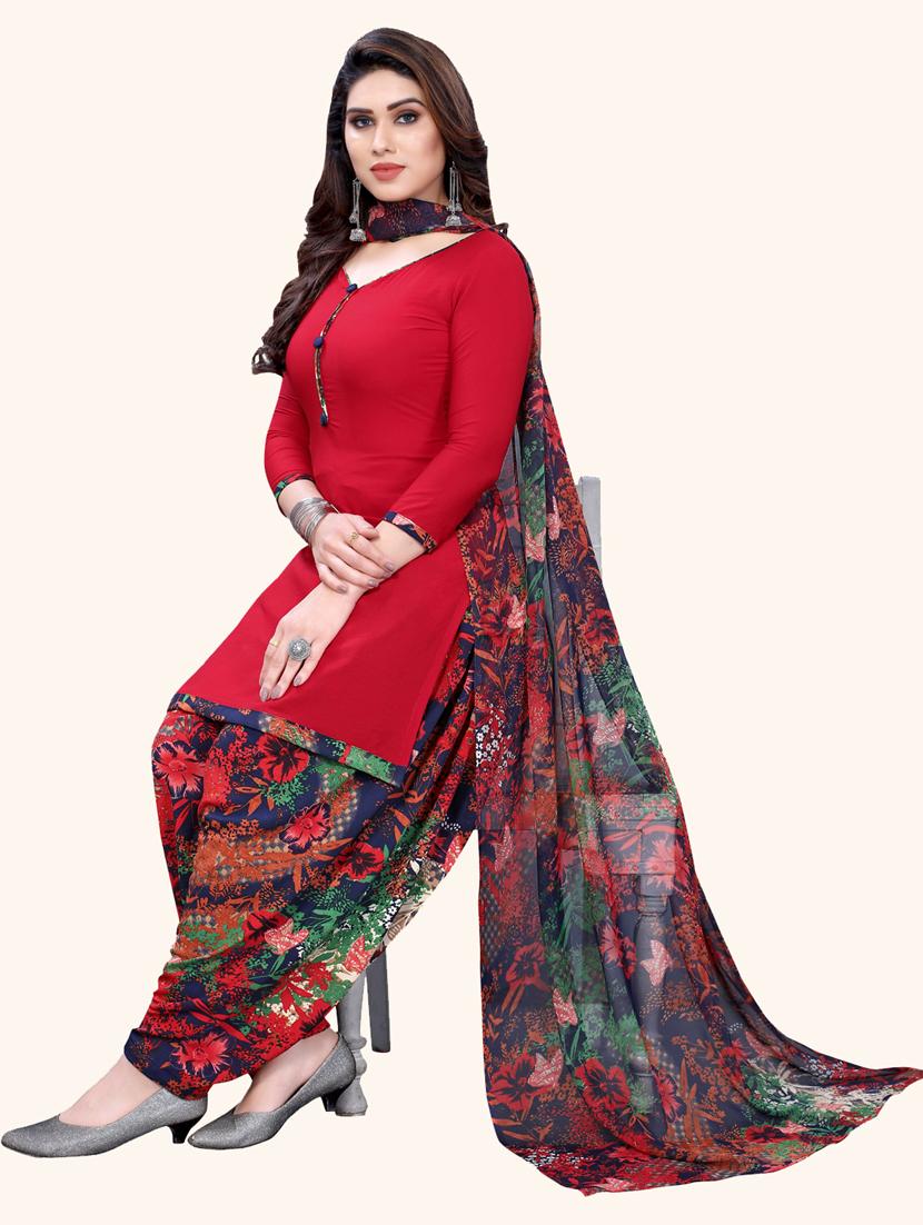 women printed unstitched suit set - 21749568 - Standard Image - 3
