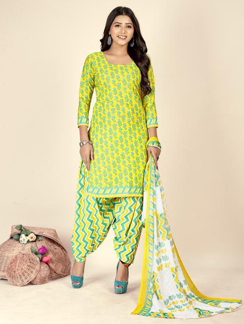 women printed unstitched salwar suit set - 21749579 - Standard Image - 0